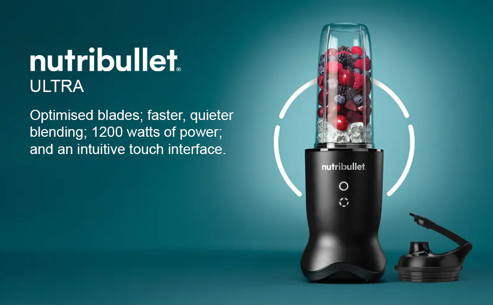 Nutribullet Ultra 1200W Blender — High-Performance Smoothie & Food Processor (Satin Black)