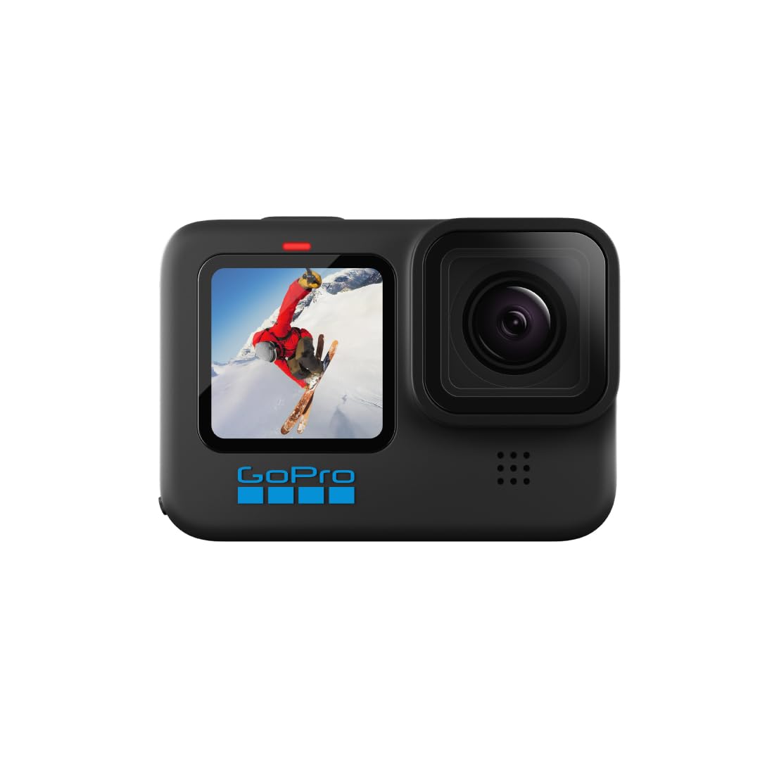 GoPro HERO10 Black Waterproof Action Camera with Intuitive Touchscreen Display