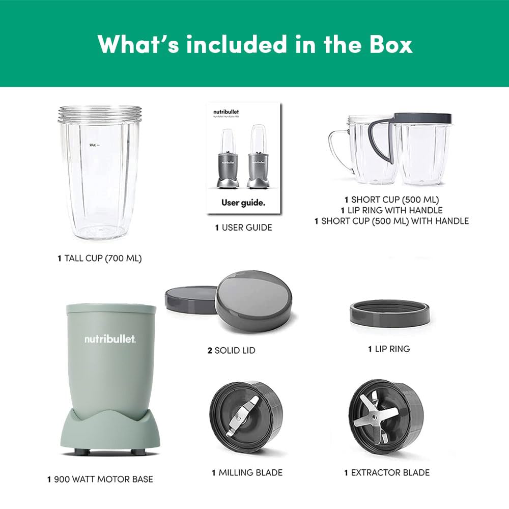 Nutribullet Pro 900W Blender — Multi-Function Smoothie & Food Processing System