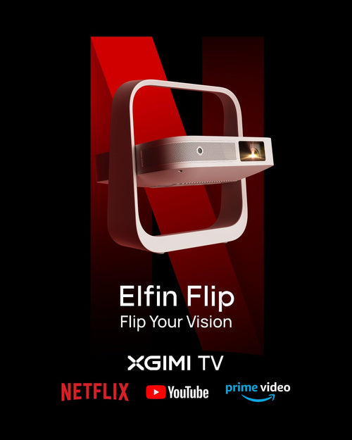 XGIMI Elfin Flip — Portable Full HD Smart Projector with Built-In Stand