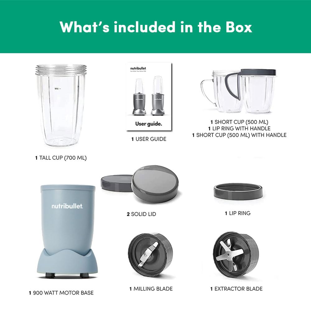 Nutribullet Pro 900W Blender — Multi-Function Smoothie & Food Processing System