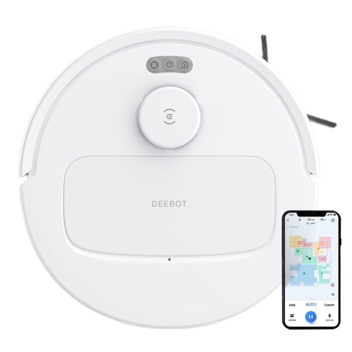 ECOVACS DEEBOT MINI Omni 2-in-1 Robot Vacuum & Mop, 2025 Edition – 9000 Pa Suction, Self-Emptying Omni Station, ZeroTangle 2.0, TrueMapping 2.0, Hot Air Dry 45℃, Deep Mopping, One-Touch Self-Clean