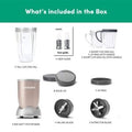 Nutribullet Pro 900W Champagne Gold, 12 Pcs Set, Usa #1 Mixer / Grinder / Smoothie Maker, “The Original “, Food Processor, Best Blender, 3 Unbreakable Jars, 2 Blade Set (Wet & Dry) – 900 Watts