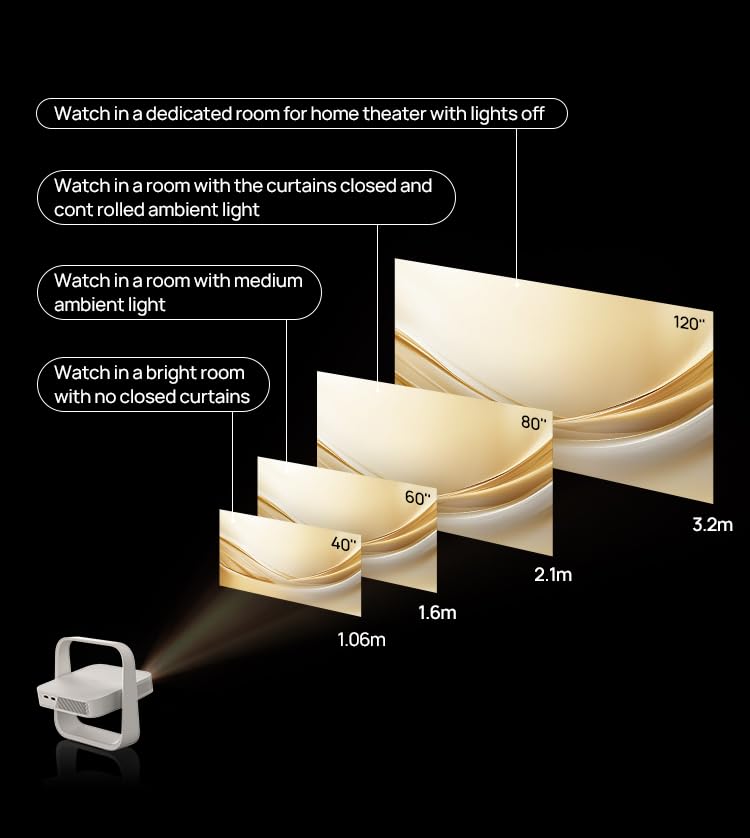 XGIMI Elfin Flip — Portable Full HD Smart Projector with Built-In Stand