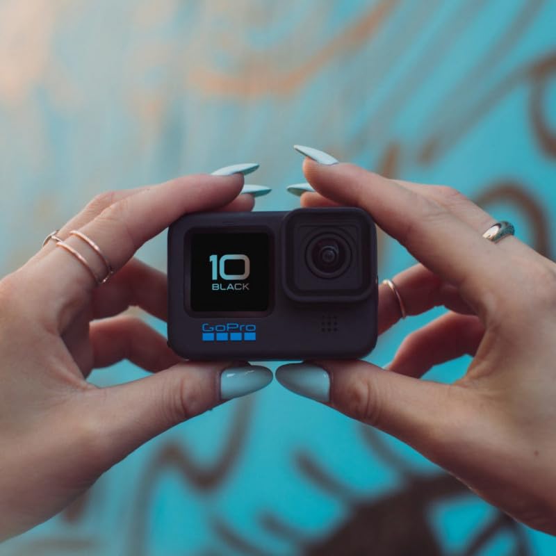GoPro HERO10 Black Waterproof Action Camera with Intuitive Touchscreen Display