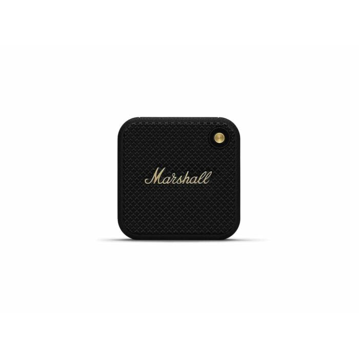 Marshall Willen Portable Bluetooth Speaker Featuring 15+ Hours of Portable Playtime and IP67 Dust & Waterproof Rating – Black & Brass