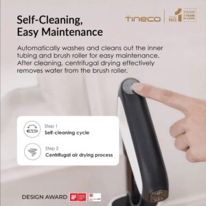 Tineco Floor ONE S5 Plus – Smart Cordless Wet & Dry Vacuum & Mop for Hard Floors, Tackles Tough Stains & Pet Hair, Patented iLoop Sensor with Self-Cleaning Brush, 2-Year Warranty (Black)