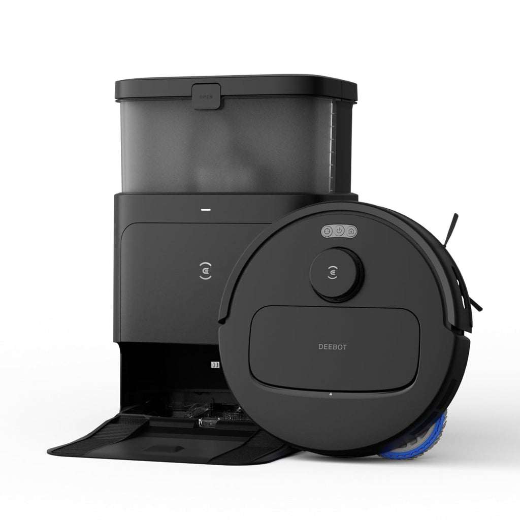 ECOVACS Deebot N30 PRO Omni – 2-in-1 Robot Vacuum & Mop with 10,000 Pa Suction, Self-Emptying Omni Station, TrueEdge Mopping, Auto-Lift Mop, Hot Air Drying, and 320-Minute Runtime