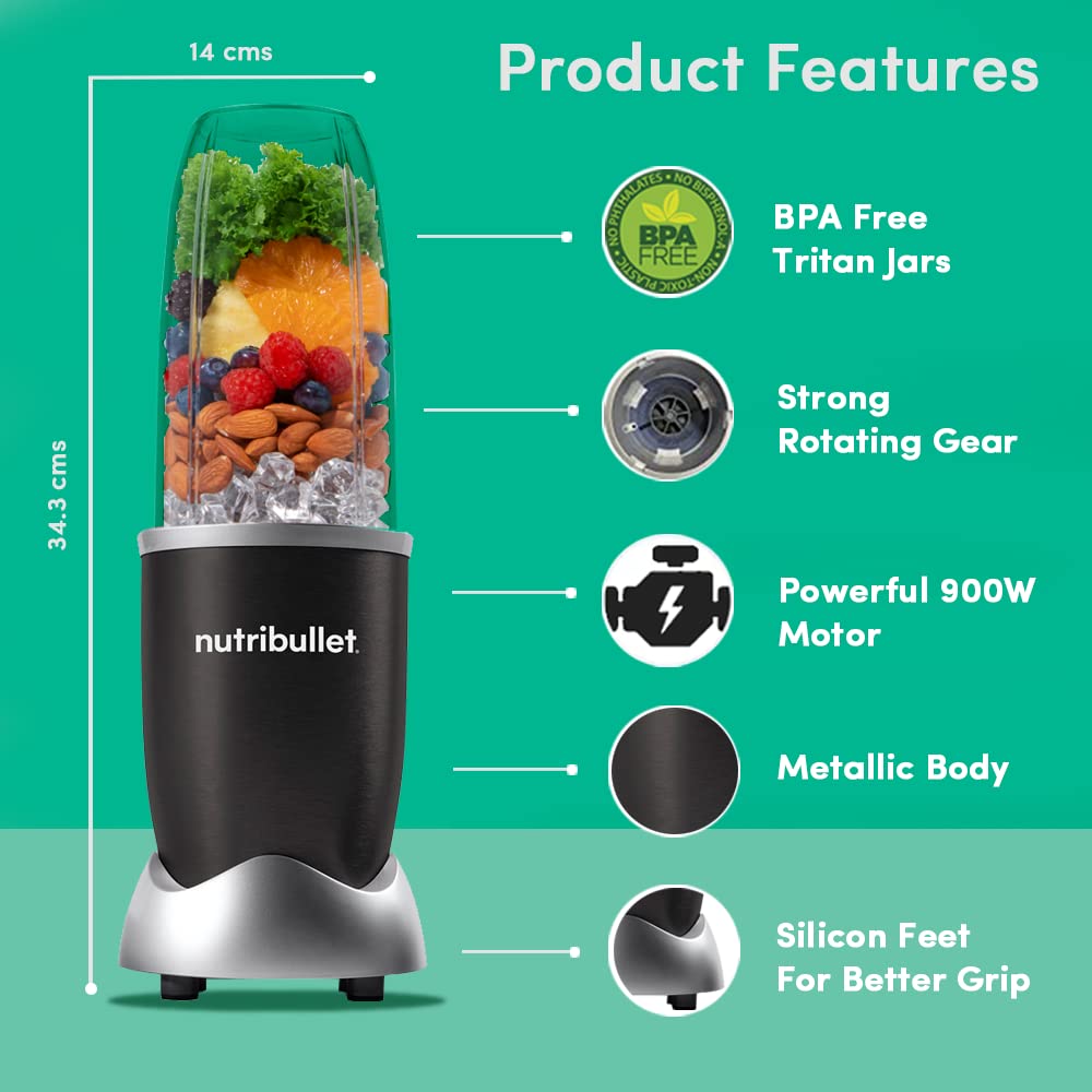 Nutribullet Pro 900W Blender — Multi-Function Smoothie & Food Processing System