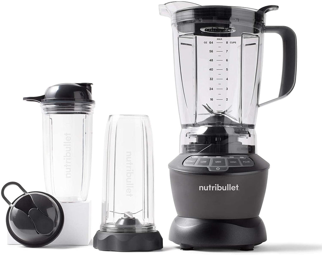 Nutribullet 1200W Combo Blender — Multi-Function Blending System with Pitcher & Cups (Dark Grey)