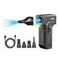 KiCA Jet Fan Ultra Cordless Electric Air Duster with LED Light, 130000 RPM Brushless Motor, Stepless Speed Control, High-Power Dust Blower for PC, Keyboard, Car, Home & Outdoor Use (Black)