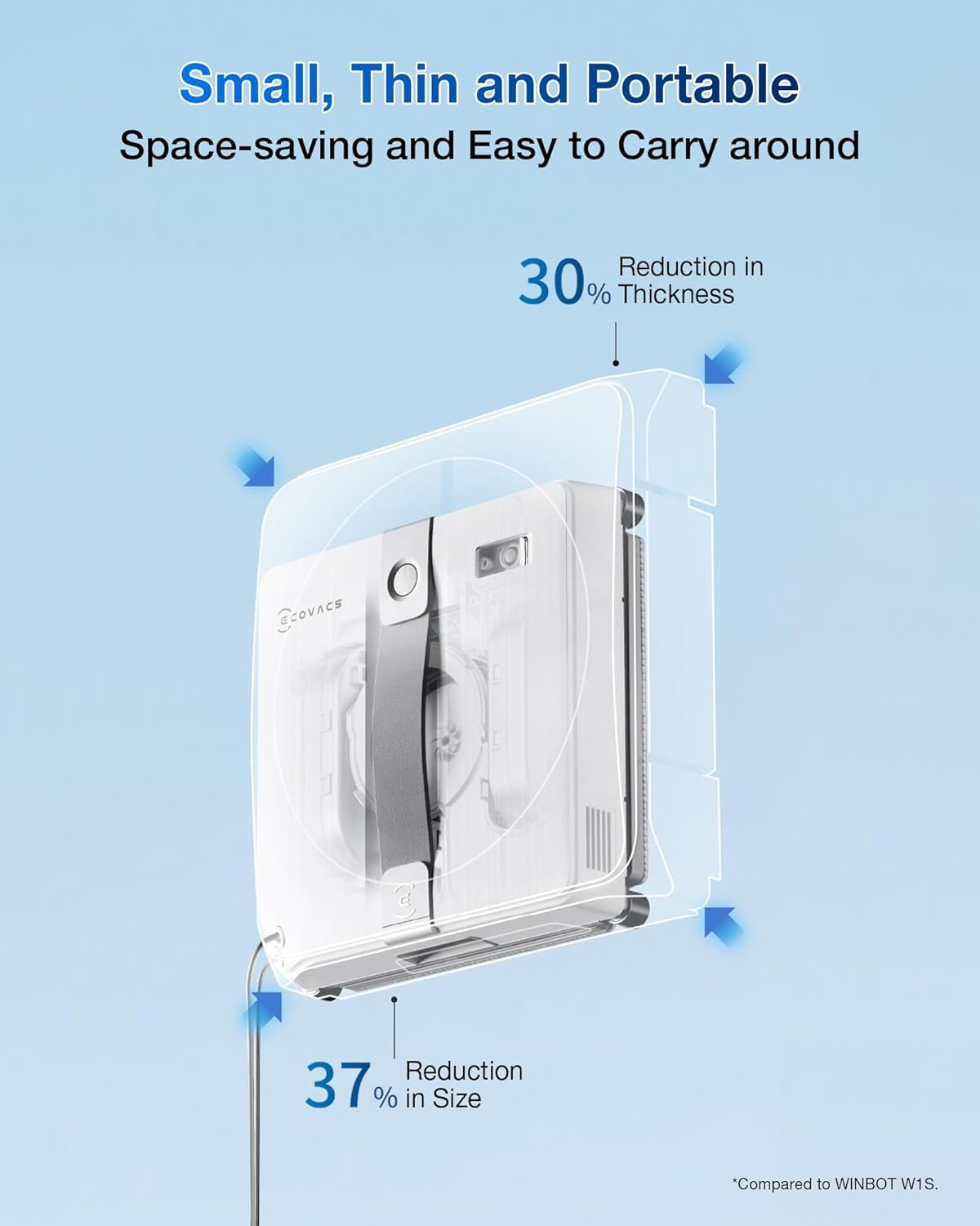 ECOVACS WINBOT — Smart Window Cleaning Robot with Ultrasonic Spray
