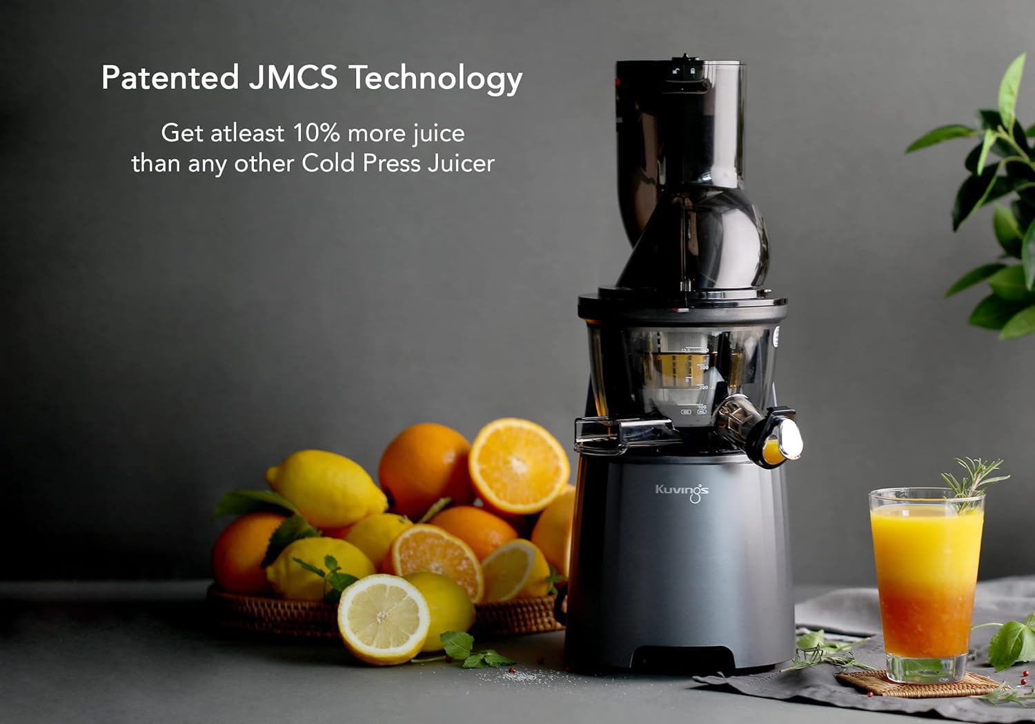 Kuvings EVO810 Cold Press Juicer — Professional Whole Slow Juicing System (Black)