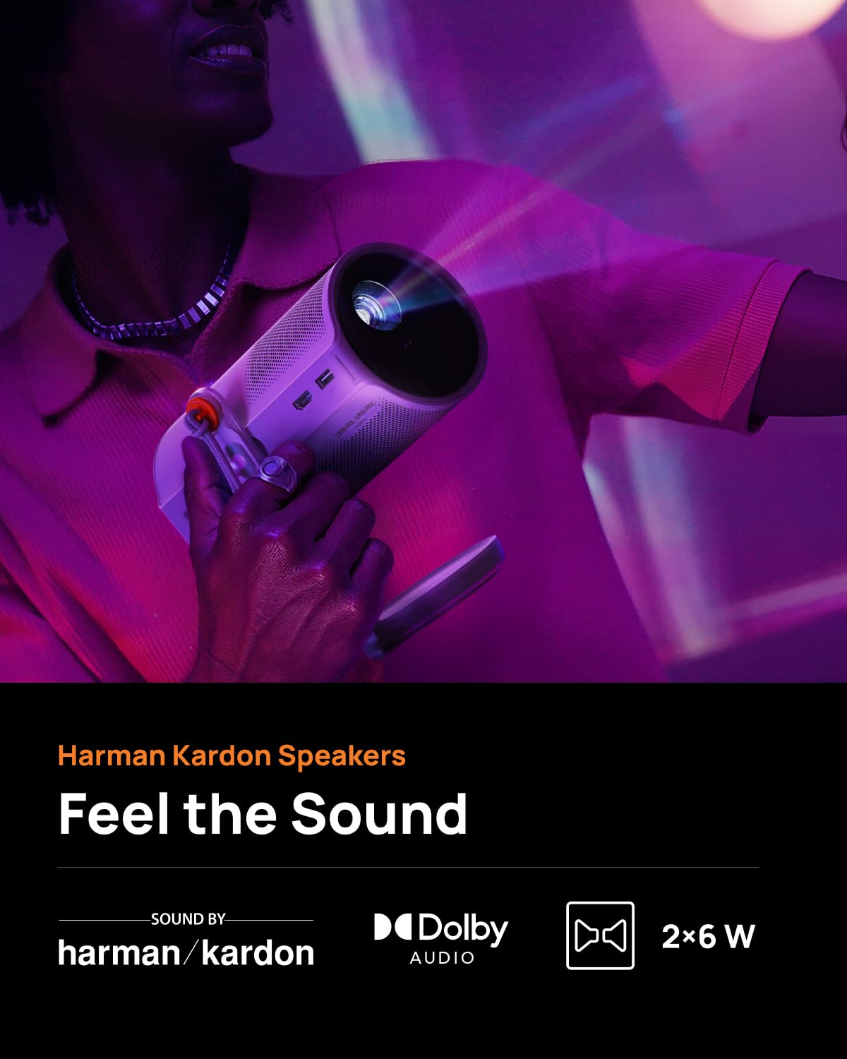 XGIMI MoGo 4 Laser — Portable Full HD Smart Projector with Google TV & Harman Kardon Sound