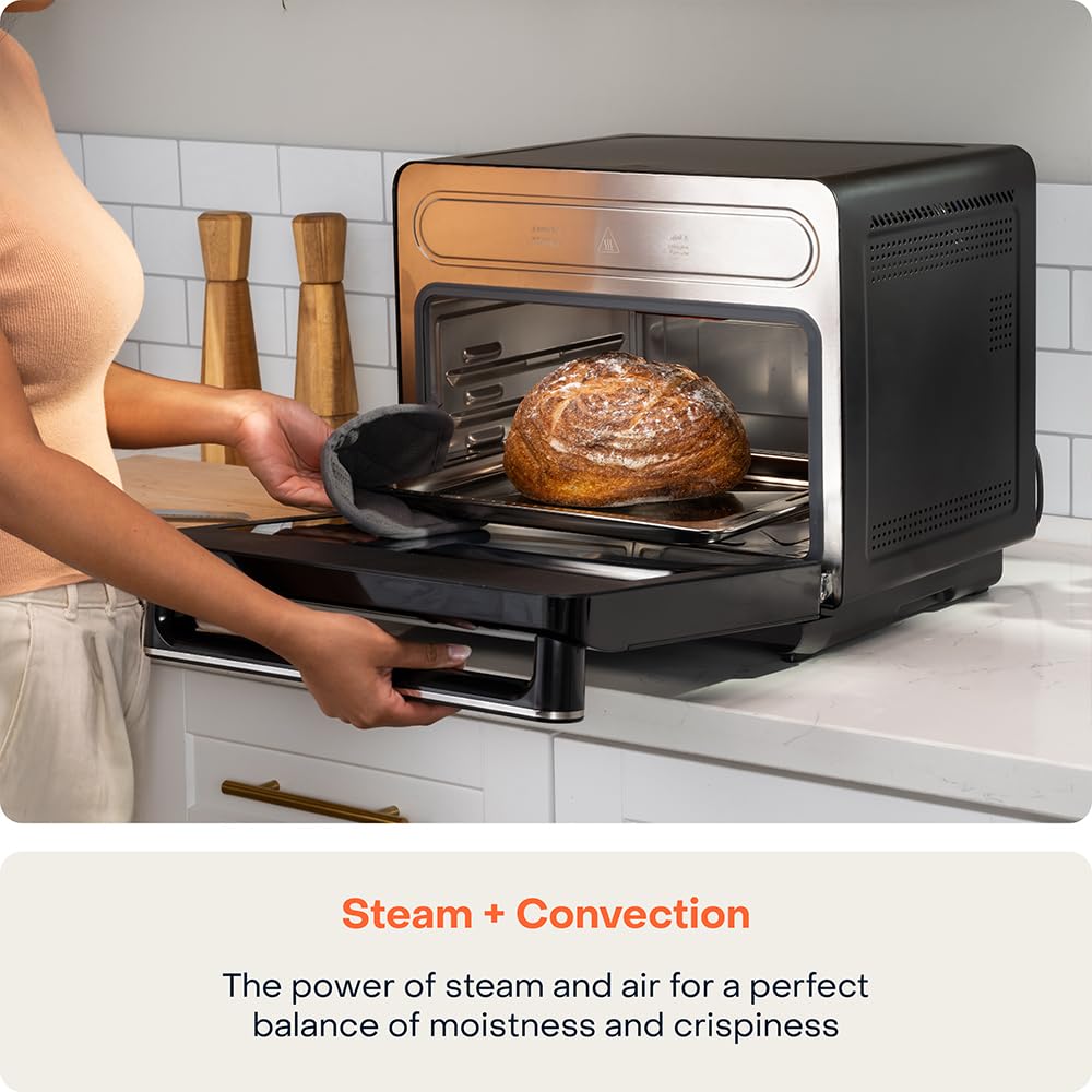 Nutricook Steami X 24L — Steam & Air Fry Oven with Convection Technology (Black)
