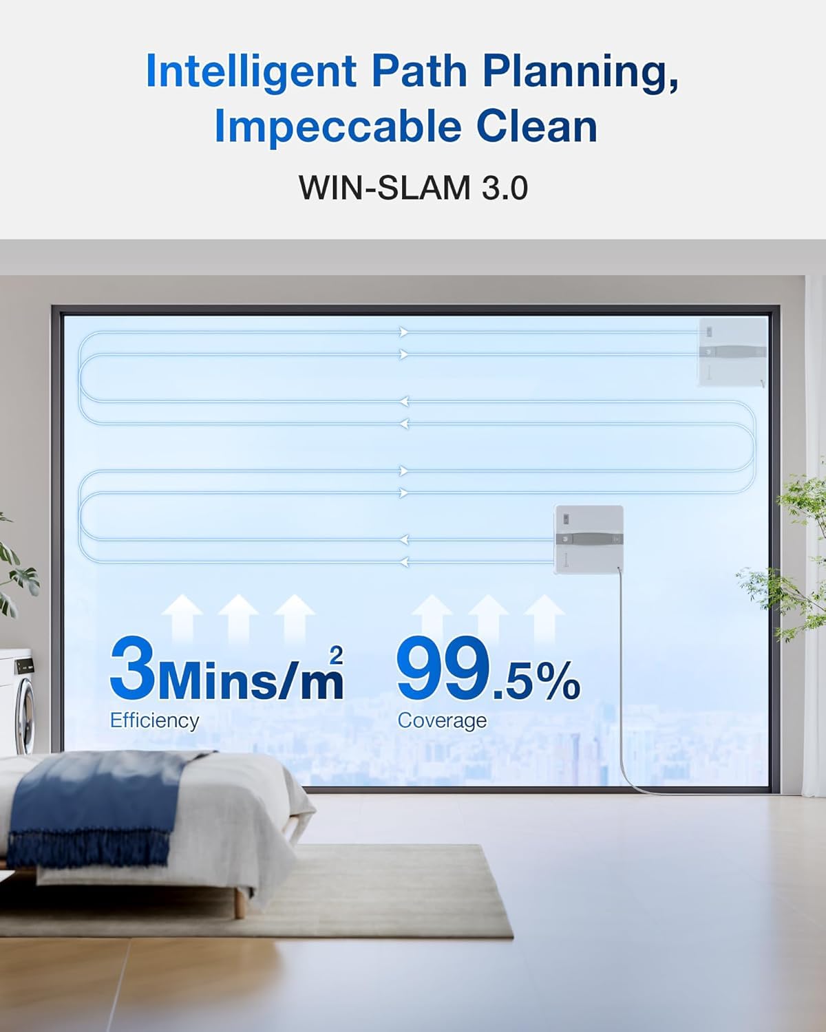 ECOVACS WINBOT — Smart Window Cleaning Robot with Ultrasonic Spray