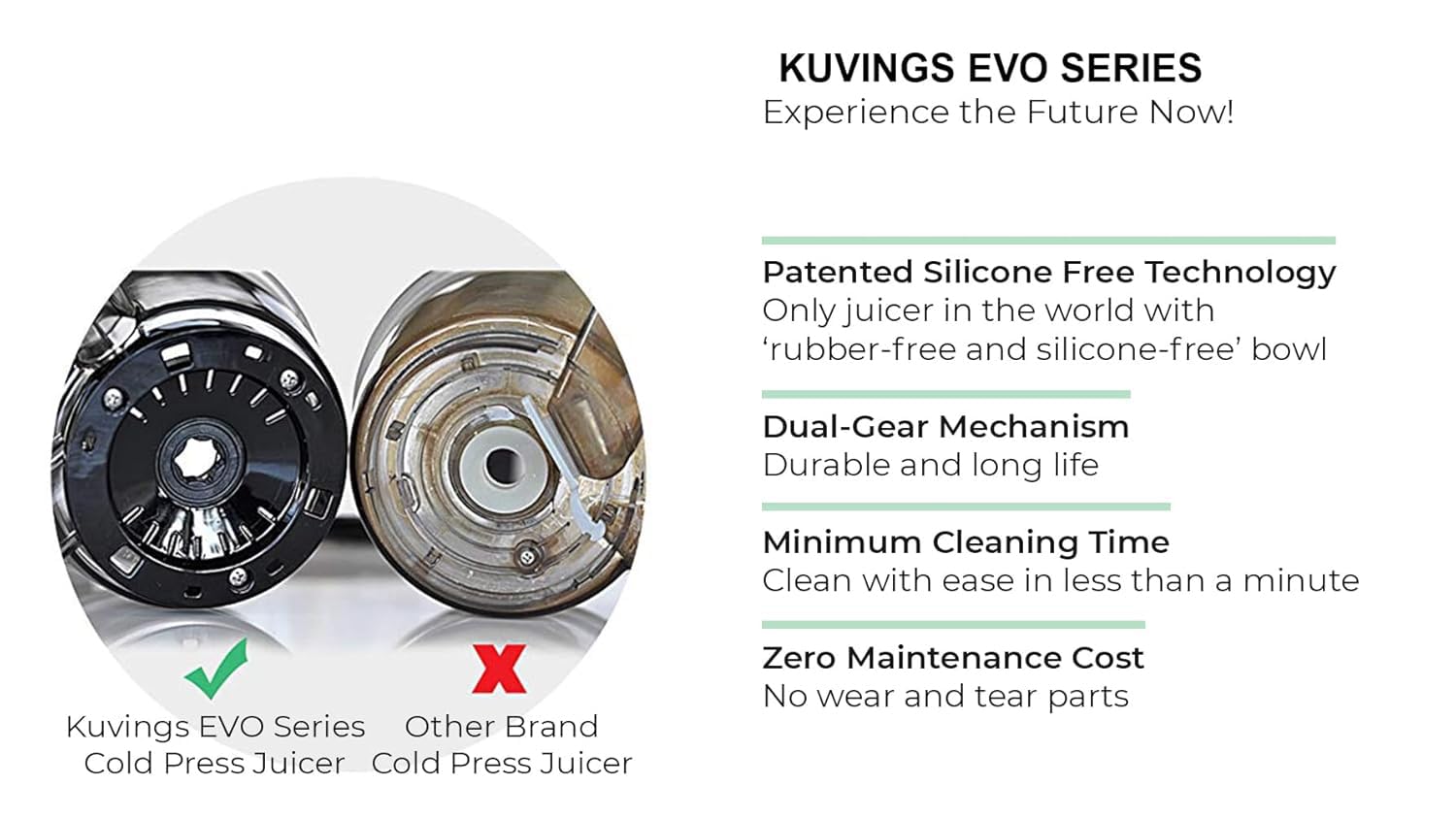 Kuvings EVO810 Cold Press Juicer — Professional Whole Slow Juicing System (Black)