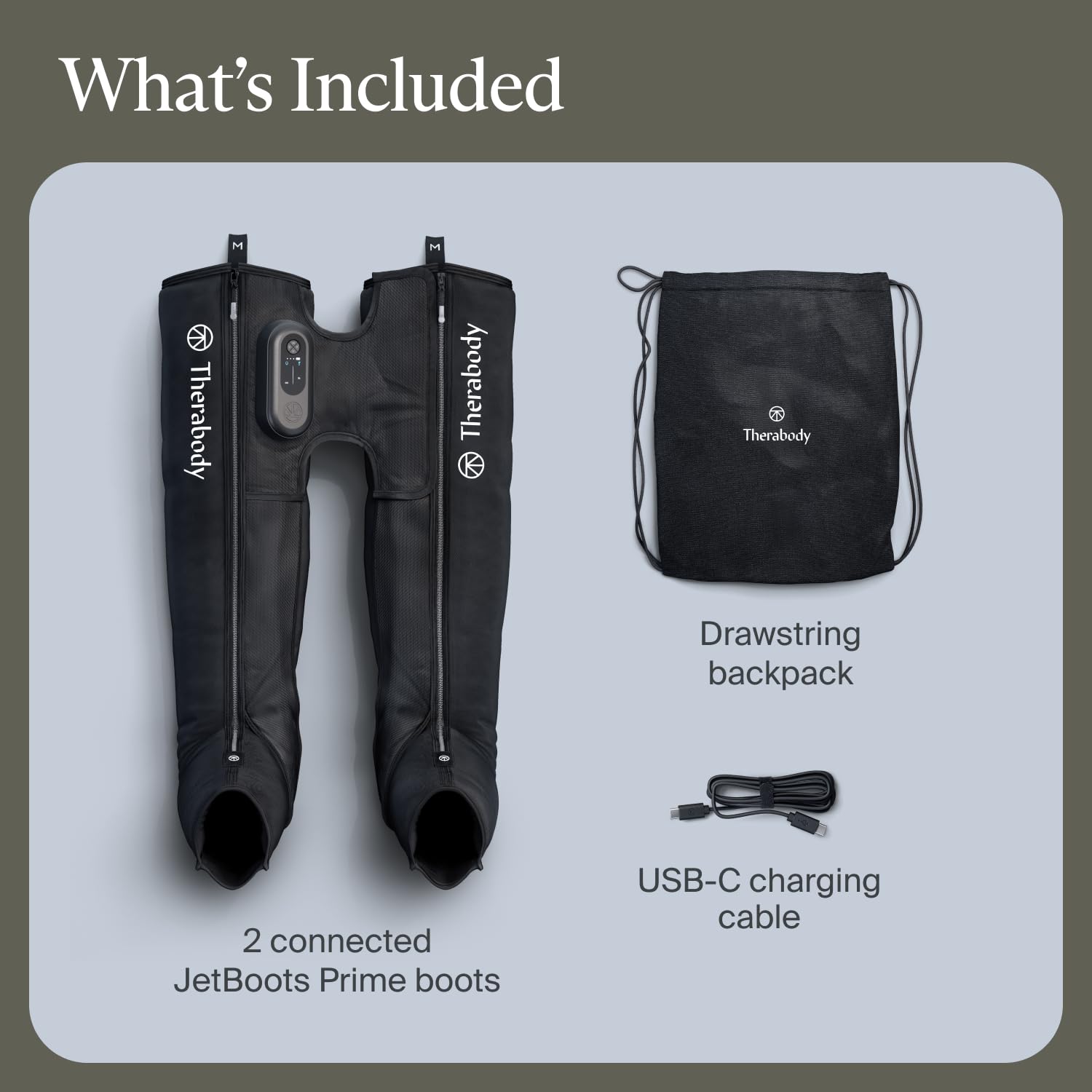 Therabody JetBoots Prime — Wireless Compression Recovery Boots (Medium)