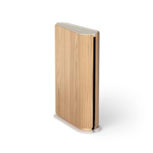 Bang & Olufsen Beosound Emerge Wi-Fi Wireless Bookshelf Speaker, Gold Tone & Light Oak Finish, 60W Power