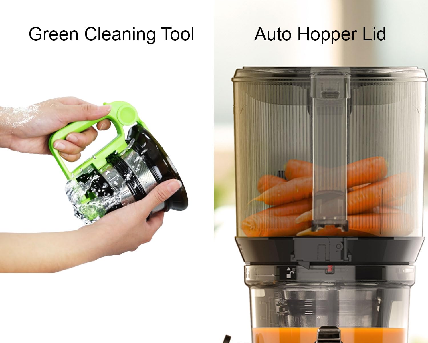 Kuvings AUTO10 Cold Press Juicer — Hands-Free Slow Juicing System (Black)