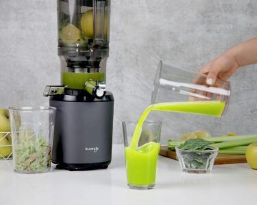 Kuvings AUTO6 Hands-Free Whole Slow Juicer Featuring Automatic Fruit Cutting Technology and Patented JMCS Technology (10% More Juice), 12-Year Motor Warranty – Gunmetal Black
