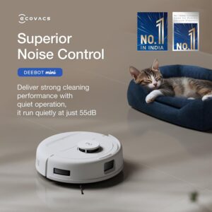ECOVACS DEEBOT MINI Omni 2-in-1 Robot Vacuum & Mop, 2025 Launch – 9000 Pa Suction, Self-Emptying Omni Station, ZeroTangle 2.0, TrueMapping 2.0, 45°C Hot Air Dry, Deep Mopping, One-Touch Self-Clean