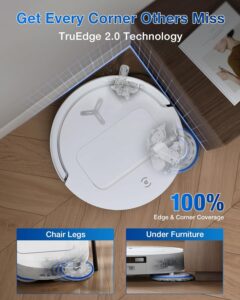 ECOVACS Deebot T50 PRO Omni 2-in-1 Robot Vacuum & Mop – 2025 Model, 15,000 Pa Suction, 6,400 mAh Battery, 8.1 cm Ultra-Thin, ZeroTangle 2.0, AIVI 3.0 Obstacle Avoidance, Auto Wash/Dry/Refill, 320 Min Runtime