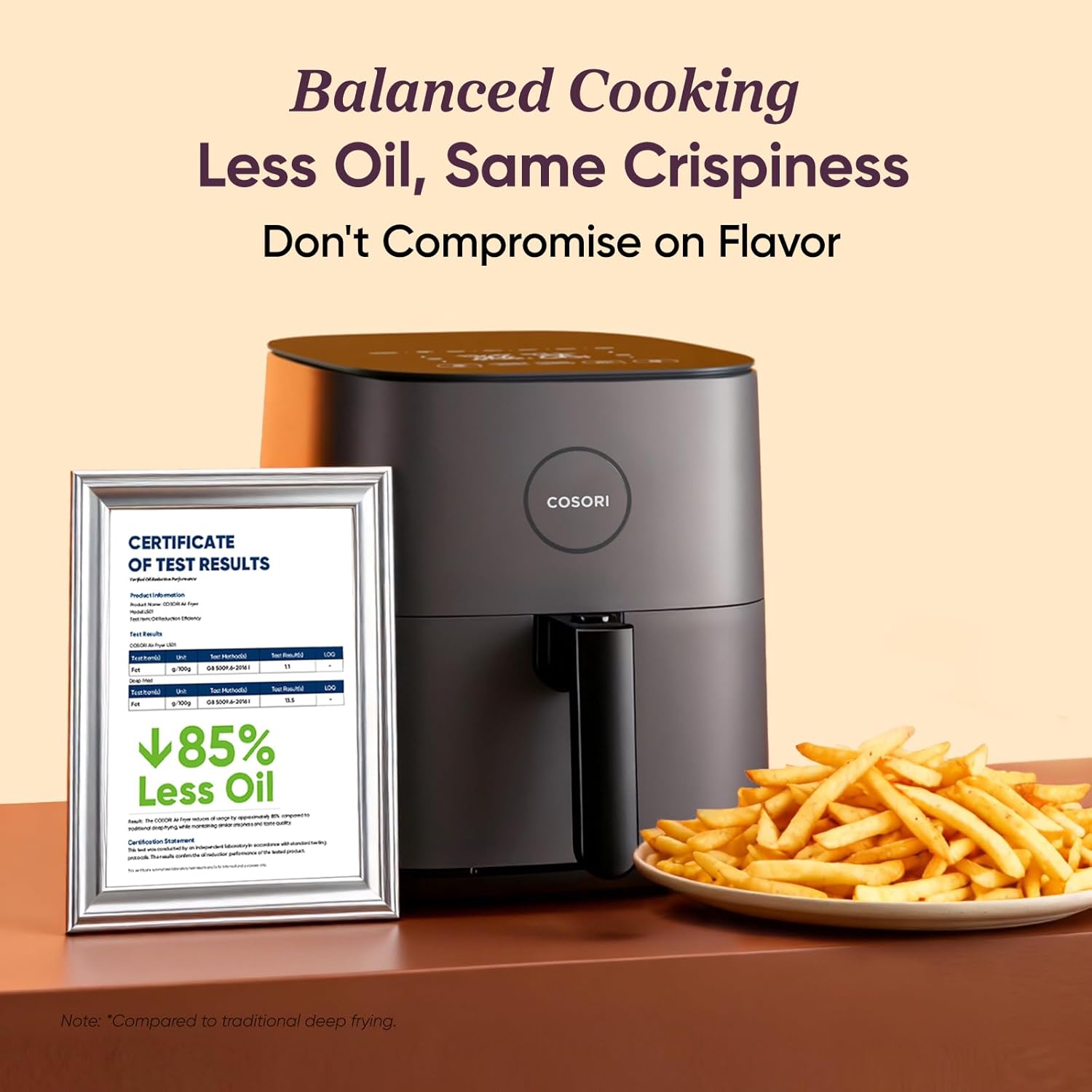 COSORI 5QT Air Fryer — 9-in-1 Digital Cooking System (Black)