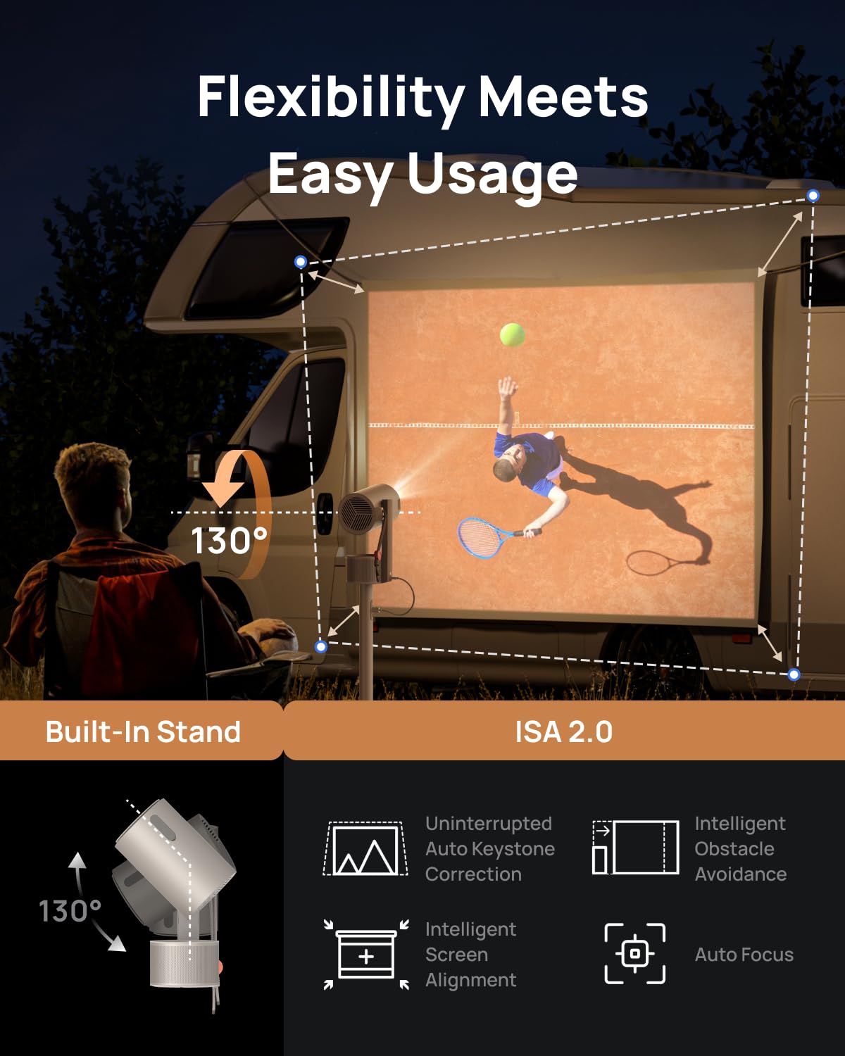XGIMI MoGo 3 Pro — Portable Full HD Smart Projector with Google TV & Harman Kardon Sound