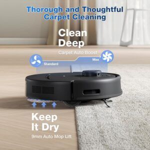 ECOVACS Deebot N30 PRO Omni – 2-in-1 Robot Vacuum & Mop with 10,000 Pa Suction, Self-Emptying Omni Station, TrueEdge Mopping, Auto-Lift Mop, Hot Air Drying, and 320-Minute Runtime