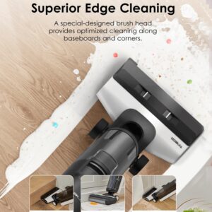 Tineco Floor ONE S5 Plus – Smart Cordless Wet & Dry Vacuum & Mop for Hard Floors, Tackles Tough Stains & Pet Hair, Patented iLoop Sensor with Self-Cleaning Brush, 2-Year Warranty (Black)