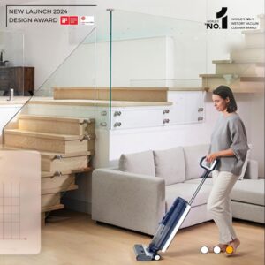 Tineco Floor ONE S5 Plus – Smart Cordless Wet & Dry Vacuum & Mop for Hard Floors, Tackles Tough Stains & Pet Hair, Patented iLoop Sensor with Self-Cleaning Brush, 2-Year Warranty (Black)