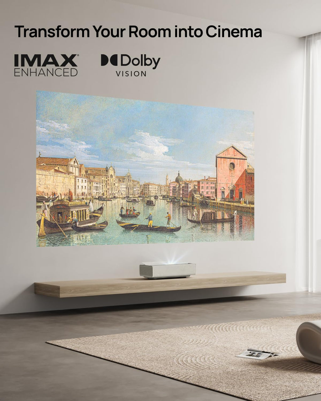 XGIMI AURA 2 — Ultra Short Throw 4K Laser Projector with Dolby Vision & Harman Kardon Audio