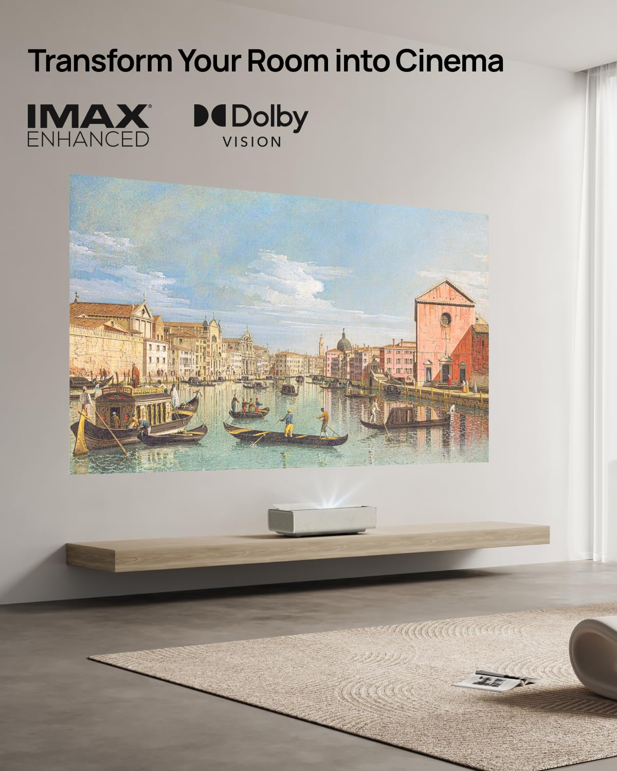 XGIMI AURA 2 — Ultra Short Throw 4K Laser Projector with Dolby Vision & Harman Kardon Audio