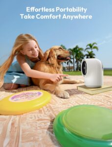 Aecooly Touch-Control Desk Fan with Digital Display, 100 Speed Settings, Quiet 4000mAh Rechargeable Portable Table Fan for Bedroom, Office & Travel