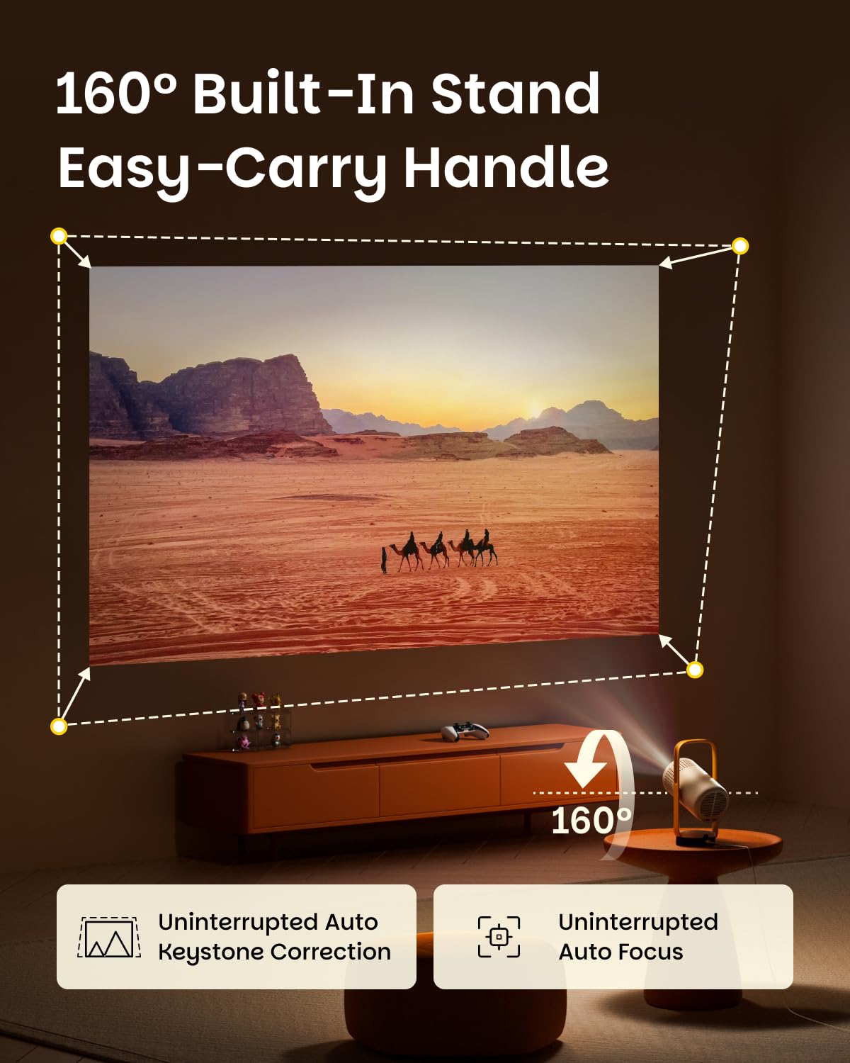 XGIMI Vibe One — Full HD Smart Projector with Google TV & Built-In Battery