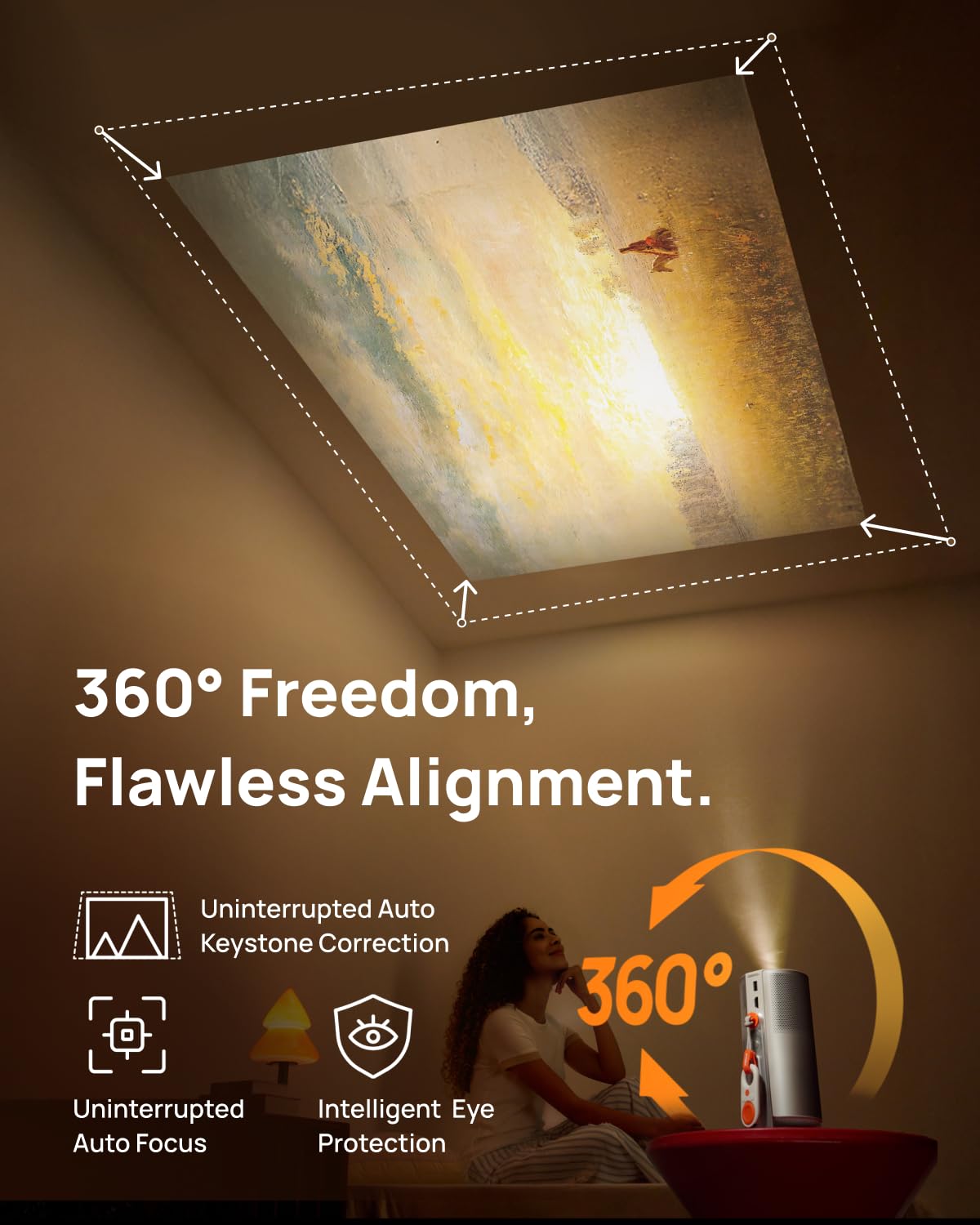 XGIMI MoGo 4 — Portable Full HD Smart Projector with Google TV & Harman Kardon Sound