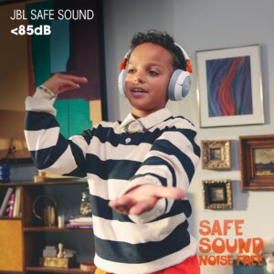 JBL Junior 470NC Over-Ear Bluetooth Headphones for Kids with ANC & Safe Listening