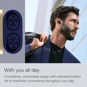 Bowers & Wilkins Pi7 S2 True Wireless Earbuds with Active Noise Cancellation, aptX Audio, Bluetooth Connectivity, Clear Calls & Fast Wireless Charging – Midnight Blue
