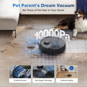 ECOVACS Deebot N30 PRO Omni – 2-in-1 Robot Vacuum & Mop with 10,000 Pa Suction, Self-Emptying Omni Station, TrueEdge Mopping, Auto-Lift Mop, Hot Air Drying, and 320-Minute Runtime