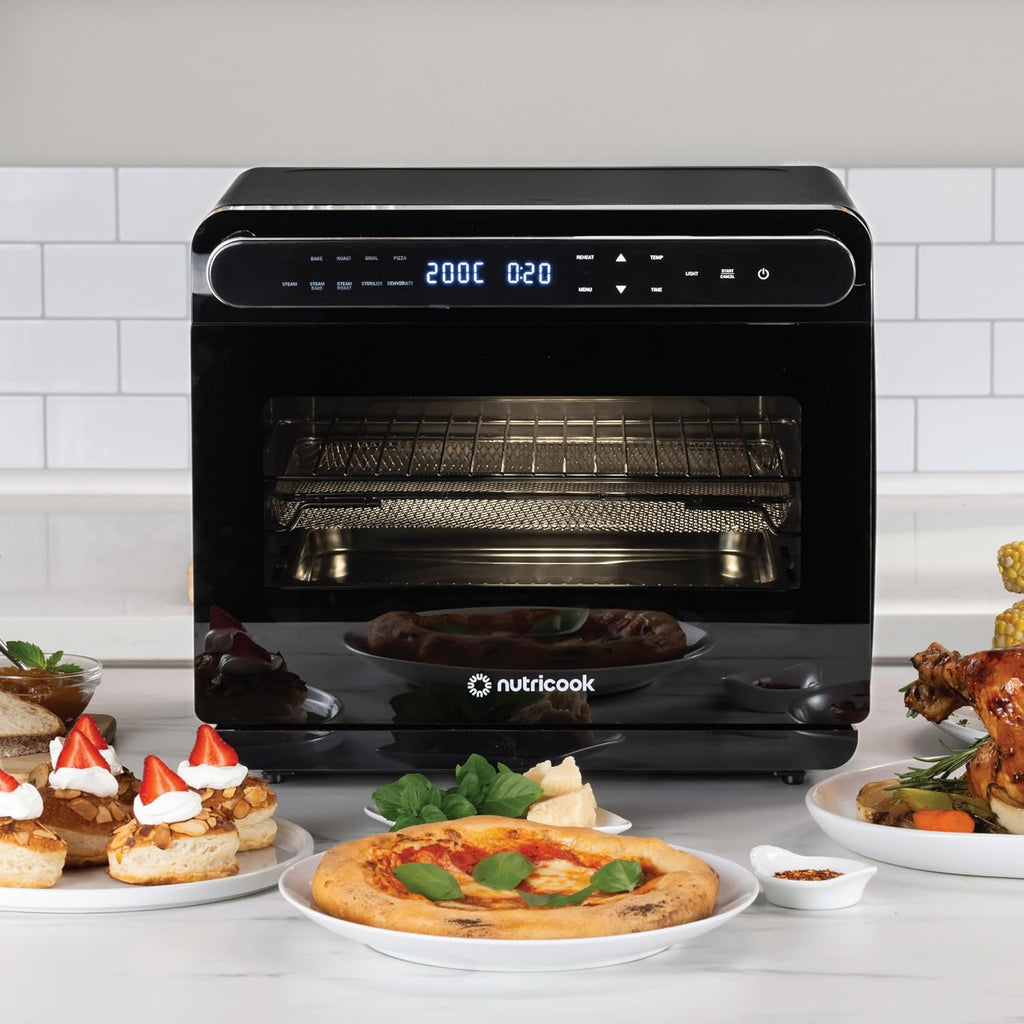 Nutricook Steami X 24L — Steam & Air Fry Oven with Convection Technology (Black)