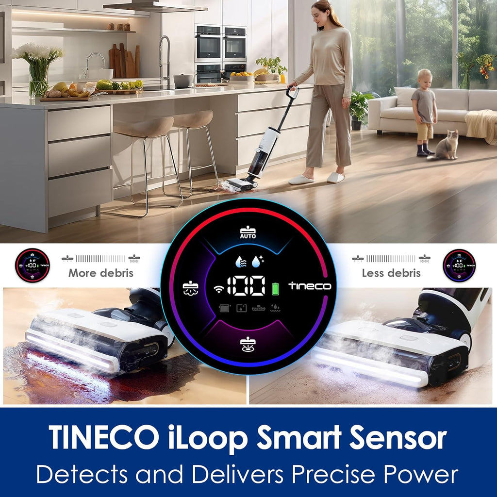 Tineco Floor ONE S7 Steam Cordless Wet & Dry Vacuum, 3-in-1 Steam Mop & Floor Washer