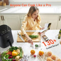 COSORI Air Fryer 5 QT (4.7 Litre) Black, 1500W Fast Cooking 9 Preset Menu, 30 Recipes Cookbook, Grill, Broil, Roast, Toast, Bake, Reheat, Defrost, Digital Touch Panel (CAF-L501)