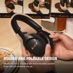 Marshall Monitor III Over-Ear Bluetooth Headphones with Active Noise Cancelling Technology