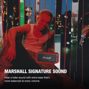 Marshall Emberton II Compact Portable Bluetooth Speaker Featuring 360° Sound, IP67 Dust & Waterproof Protection and 32+ Hours of Playtime
