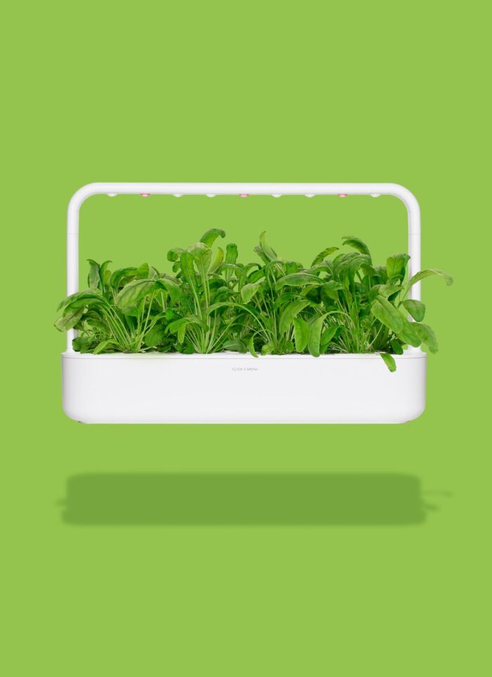 Click & Grow Smart Garden 9 Indoor Herb & Veg Growing Kit with Tomato, Basil & Chilli Pods (White)