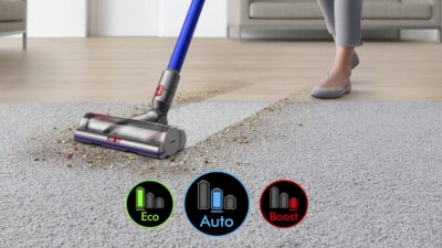 Dyson V11 Absolute Cordless Vacuum Cleaner – 185 AirWatt Powerful Suction, Bagless, 3 Power Modes, LCD Display, 60-Min Runtime, 0.77L Bin, 2-Year Warranty with Accidental Damage Protection