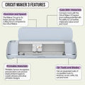 Cricut Explore 3 DIY Crafting Machine Bundle – Create Custom Vinyl Decals & More