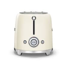 Smeg 2-Slice Toaster – 36mm Slots, 6 Browning Levels, Heating, Defrost & Bagel Functions, Auto Bread Ejection, Crumb Tray, 950W