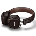 Marshall Major IV Wireless Bluetooth On-Ear Headphones Featuring Built-In Mic – Brown